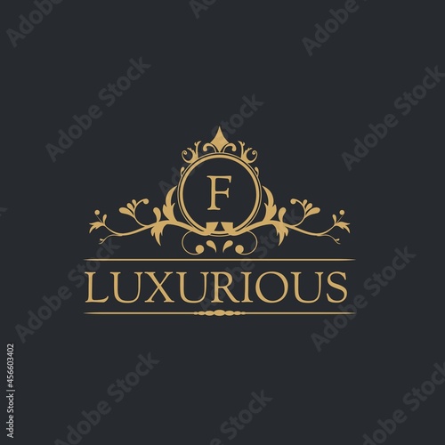 Luxury Logo template in vector for Restaurant, Royalty, Boutique, Cafe, Hotel, Heraldic, Jewelry, Fashion and other vector illustrations