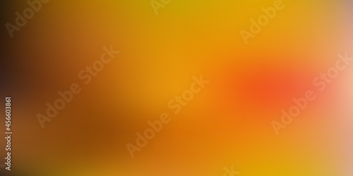 Dark green, yellow vector gradient blur background.