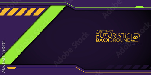3d futuristic background evangelion eva 01 themes 4