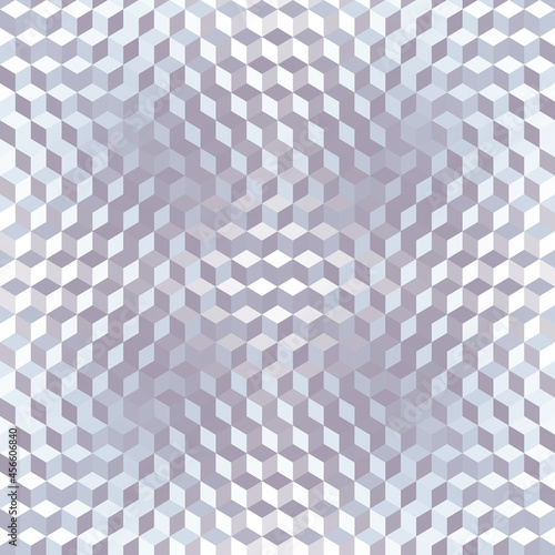 Geometric seamless pattern of a cubes in low poly style.