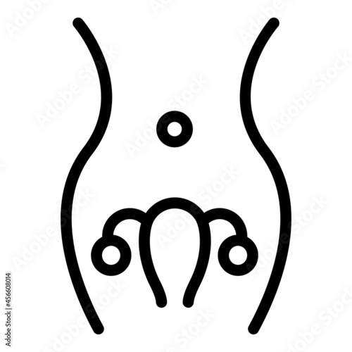 Reproductive health icon outline vector. Female uterus. Woman organ