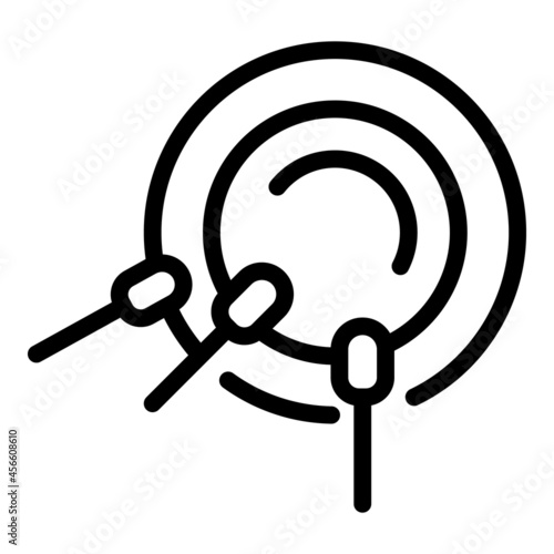 Vitro reproduction icon outline vector. Fertility test. Artificial insemination