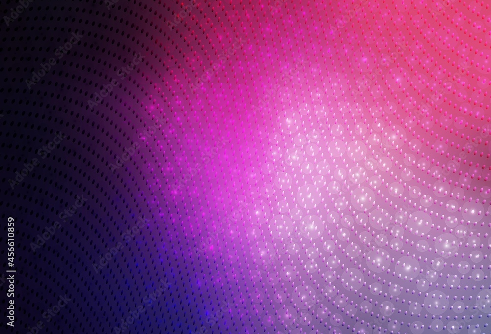 Dark Purple, Pink vector Abstract illustration with colored bubbles in nature style.
