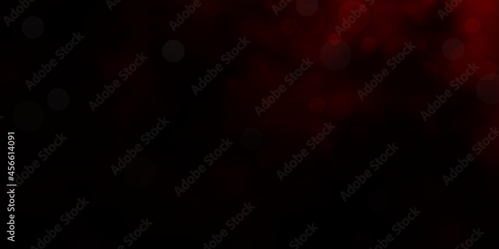 Dark Red vector background with circles. Dark Red vector background with circles.