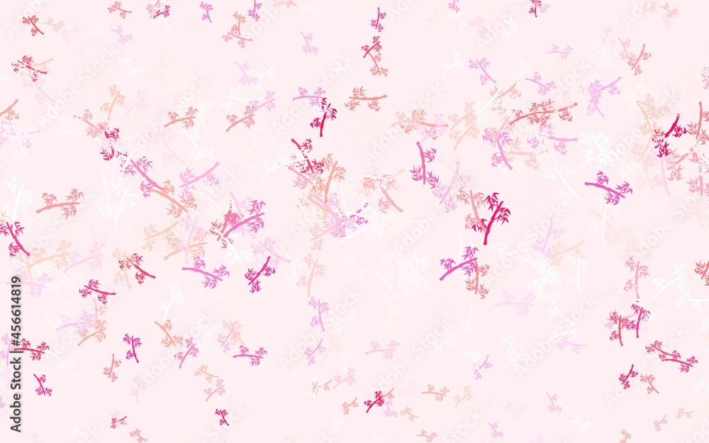Light Red vector natural background with branches. Light Red vector natural background with branches.