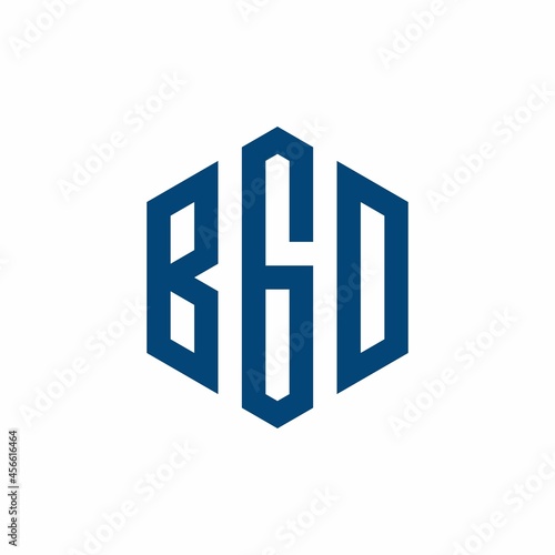 BGD Initial three letter logo hexagon Free Download BGD Initial three letter logo hexagon - GFXLoad