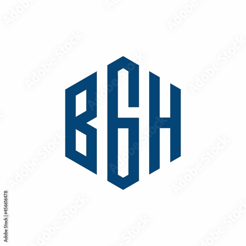 BGH Initial three letter logo hexagon Free Download BGH Initial three letter logo hexagon - GFXLoad