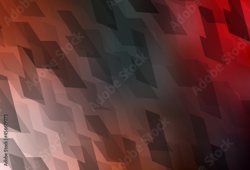 Light Green, Red vector background with rectangles.