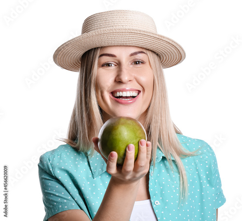 Beautiful woman with tasty ...