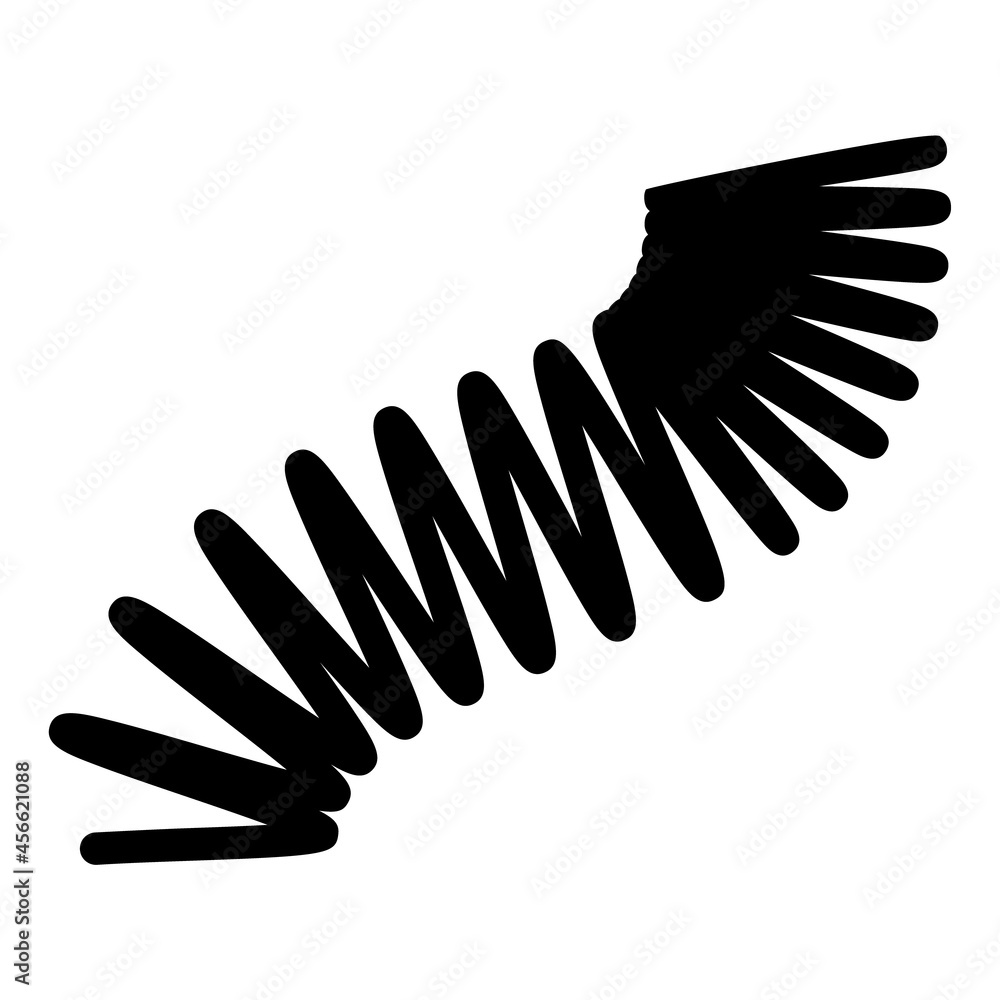 Vector illustration of flat design template Steel spiral spring isolated line icon vector black and white color. Editable strokes and colors. 4000 x 4000 pixels perfect. Vector illustration of flat design template Steel spiral spring isolated line icon vector black and white color. Editable strokes and colors. 4000 x 4000 pixels perfect.