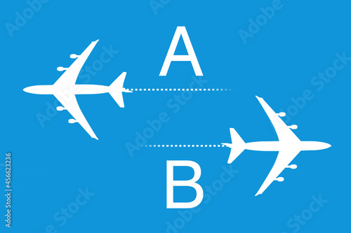 Airplane route control. Avi...