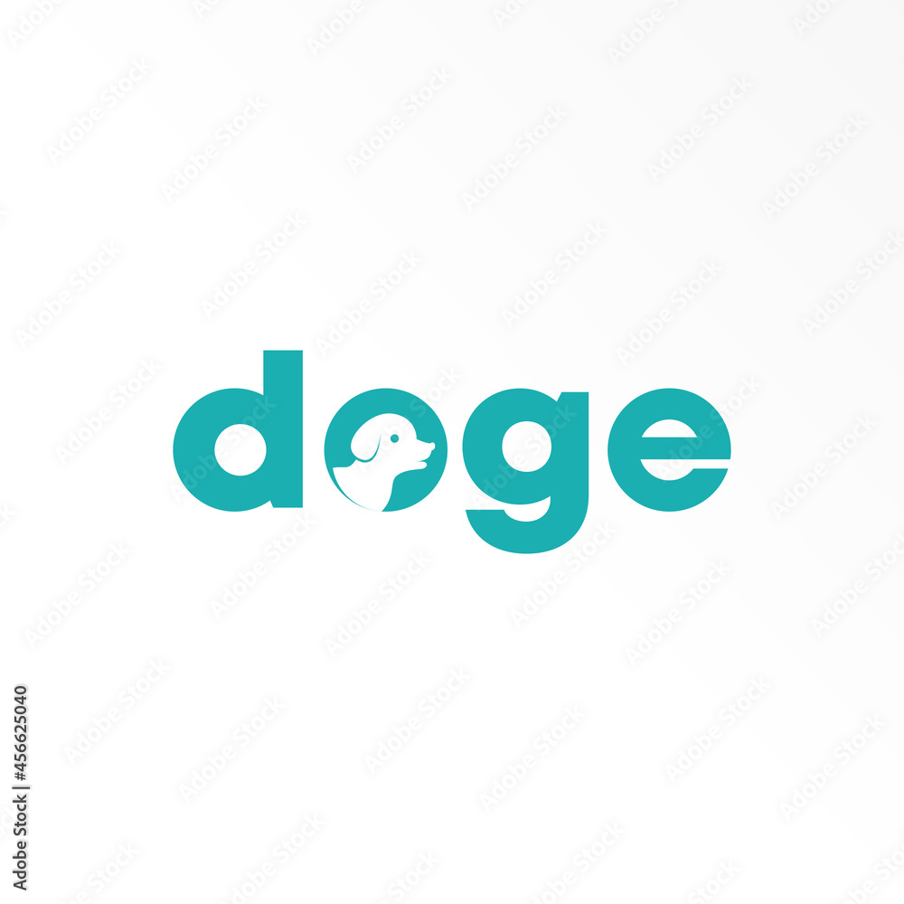 Letter or word DOGE sans serif font with head Dog image graphic icon logo design abstract concept vector stock. Can be used as a symbol related to pet. Letter or word DOGE sans serif font with head Dog image graphic icon logo design abstract concept vector stock. Can be used as a symbol related to pet.