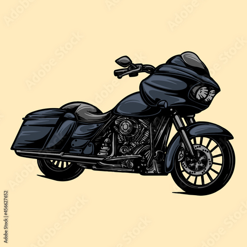 Photographie illustration of a motorcycle