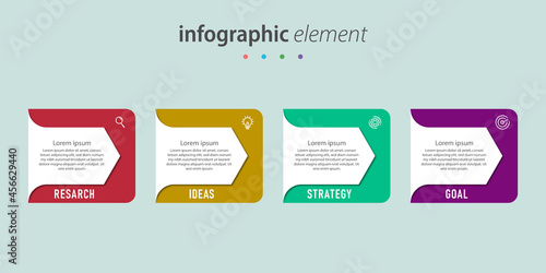 Presentation business infographic template 