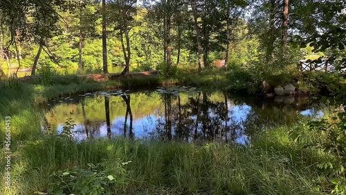 A beautiful water pound at Lunedet Camping, Karlskoga - Sweden. photo