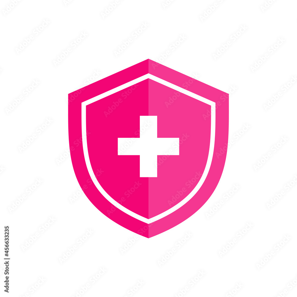Obraz premium health protection with shield icon