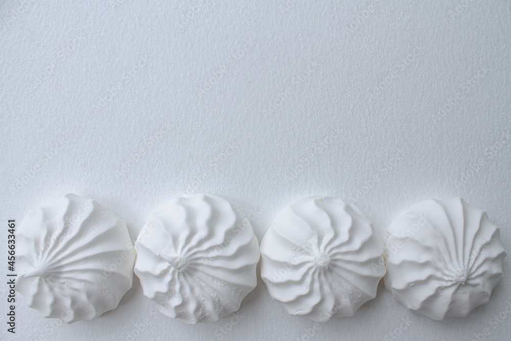 white marshmallow on a white background. white marshmallow on a white background.