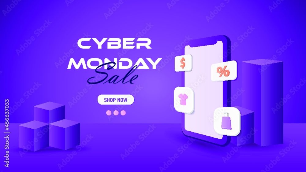 cyber monday sale 3d element smartphone e-commerce cyber monday sale 3d element smartphone e-commerce
