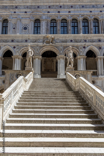 statue of Neptune and Mars at the Giants Staircase at the Doges Palace (Palazzo Ducale) in Venice