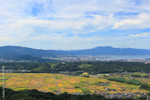 堂山からの大津市の眺め