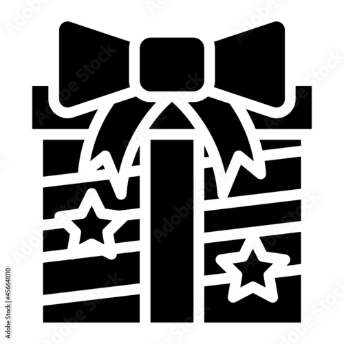 giftbox glyph icon