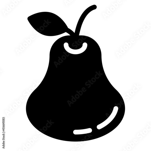 pear glyph icon