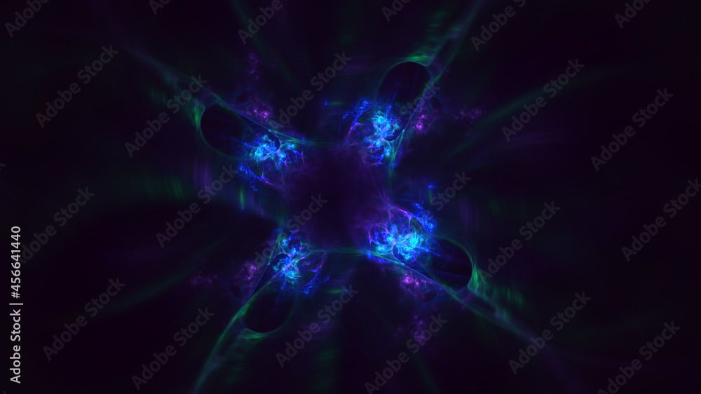 3D rendering abstract technology fractal background 3D rendering abstract technology fractal background