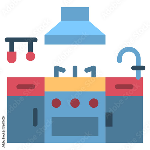 kitchen flat icon