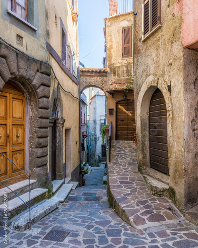 Fototapeta Naklejka Na Ścianę i Meble -  San Gregorio da Sassola, beautiful village in the Province of Rome, Lazio, Italy.