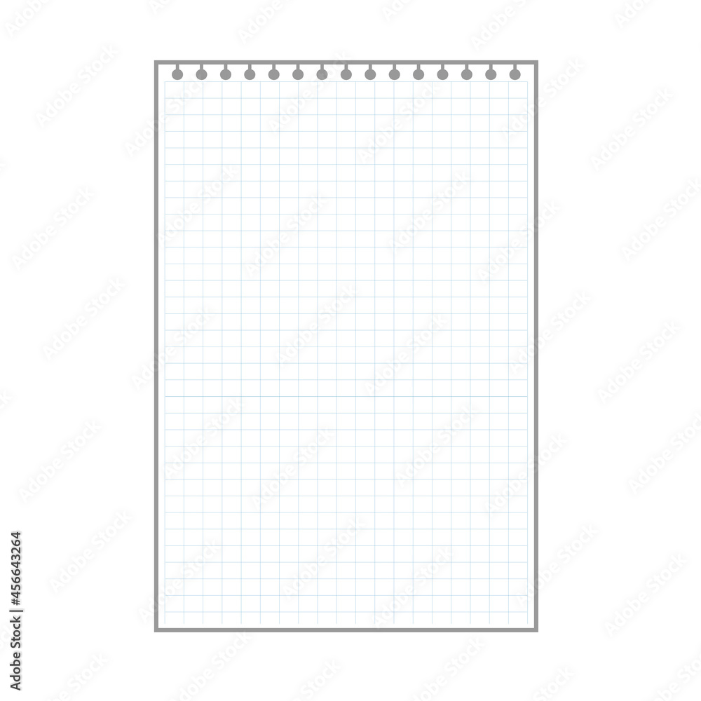 blank checkered plaid sheet, notepad page with ring holes blank checkered plaid sheet, notepad page with ring holes