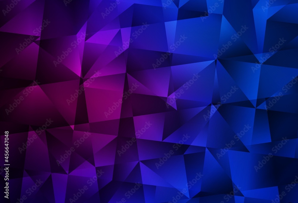 Dark Pink, Blue vector polygonal pattern. Dark Pink, Blue vector polygonal pattern.