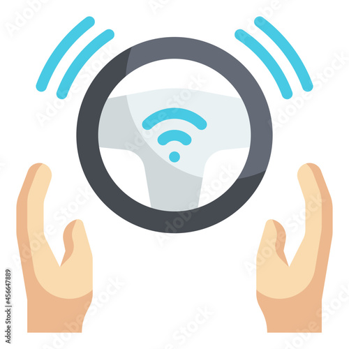 autopilot flat icon