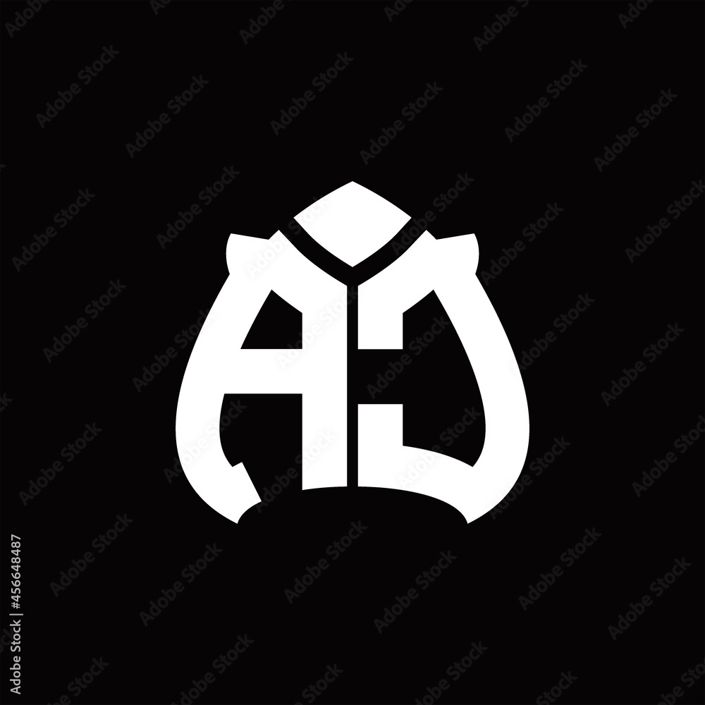 Obraz premium AC Logo monogram with spade shape design template