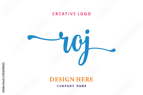 ROJ lettering logo is simple, easy to understand and authoritative