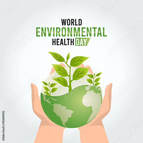 vector graphic of world environmental health day good for world environmental health day celebration. flat design. flyer design.flat illustration.