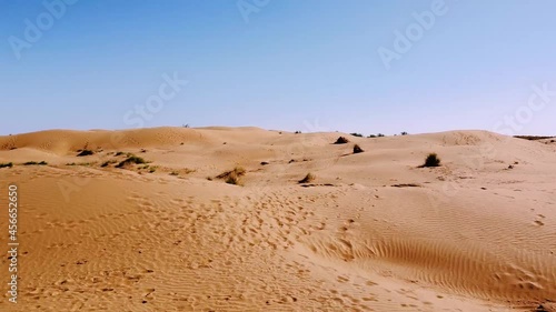 Flying over the desert
