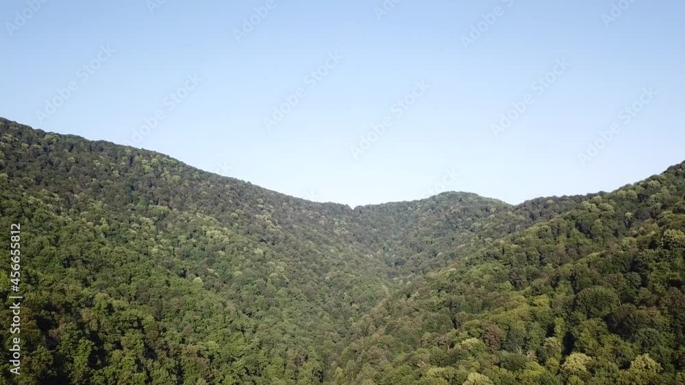 Aerial top view of forests of Sochi, Russia Aerial top view of forests of Sochi, Russia