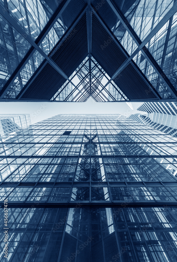 Obraz premium Exterior of modern architecture. Building abstract background pattern