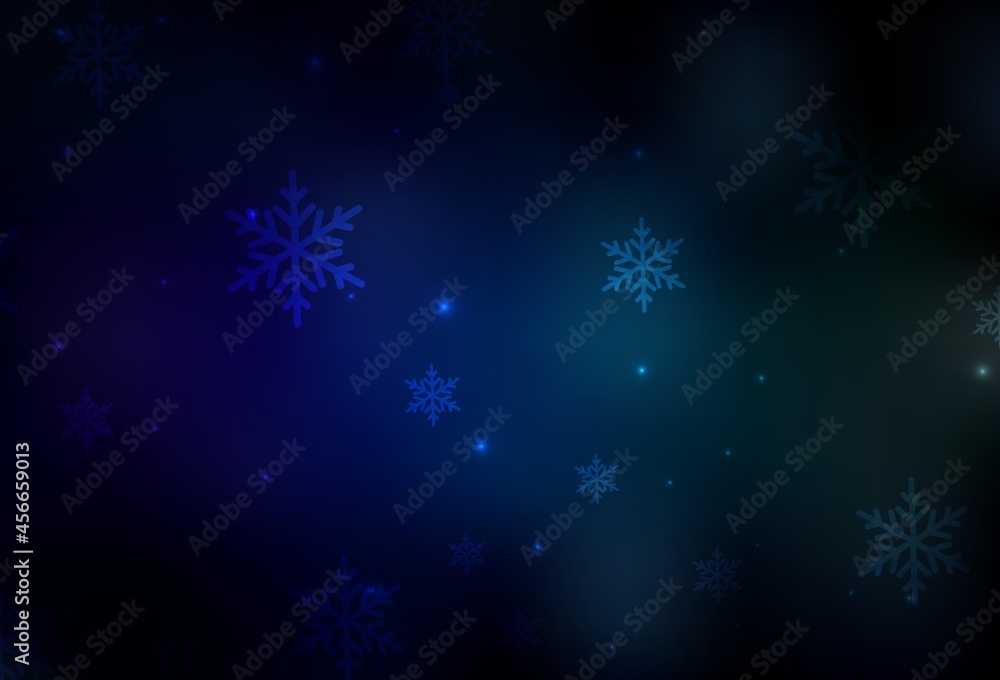 Dark Blue, Green vector pattern in Christmas style. Dark Blue, Green vector pattern in Christmas style.