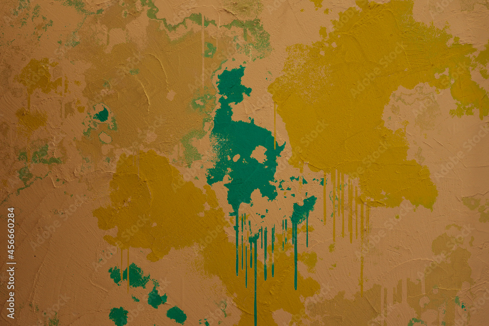 Dark-toned grunge paint  wall image