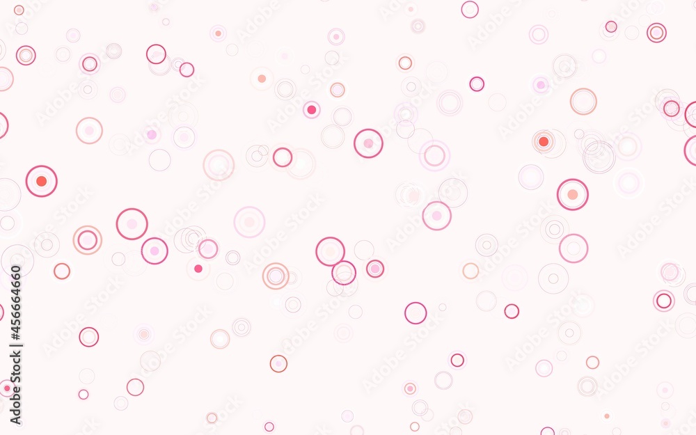 Light Pink vector layout with circle shapes. Light Pink vector layout with circle shapes.