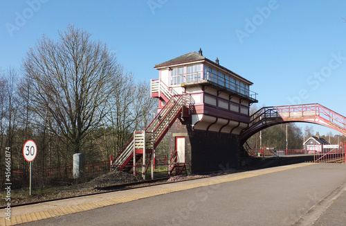 Signal Box at Haltwhistle station Northumberland, UK