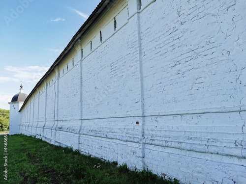 concrete wall and blue sky