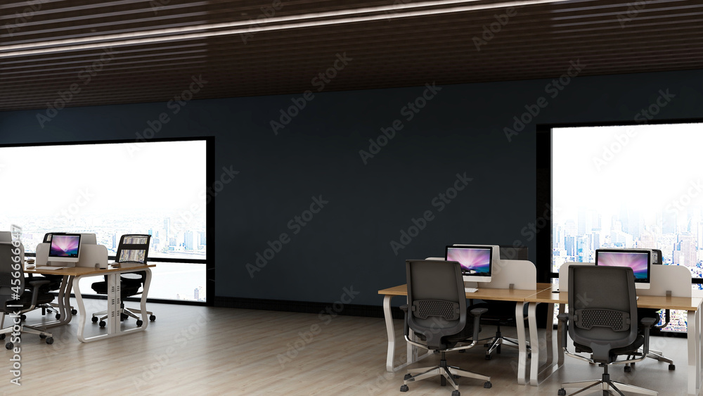 a blank wall in the office room for company logo mockup a blank wall in the office room for company logo mockup