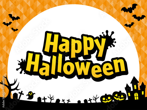 ハロウィンのバナー　Halloween Banner Vector Illustration