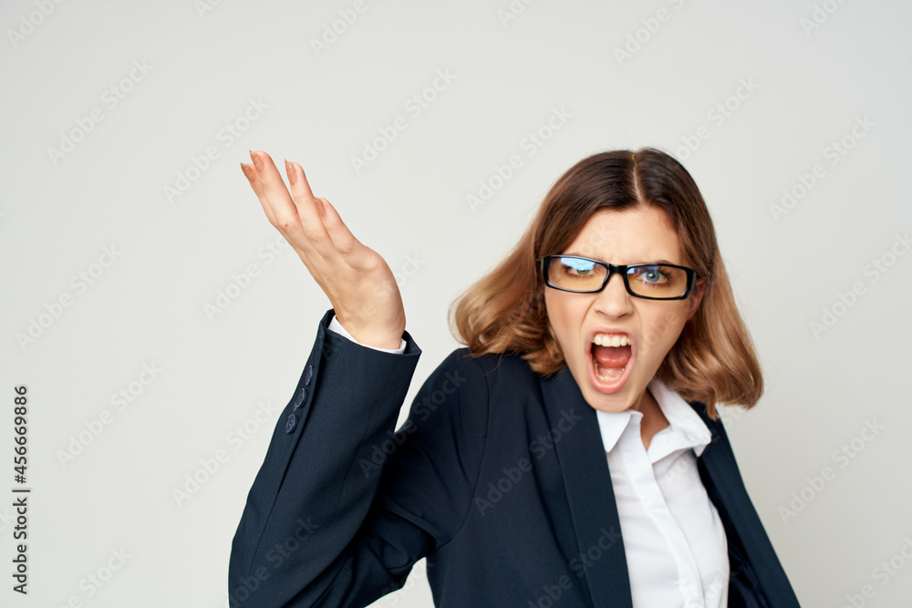 Business woman in suit work official self-confidence manager Business woman in suit work official self-confidence manager