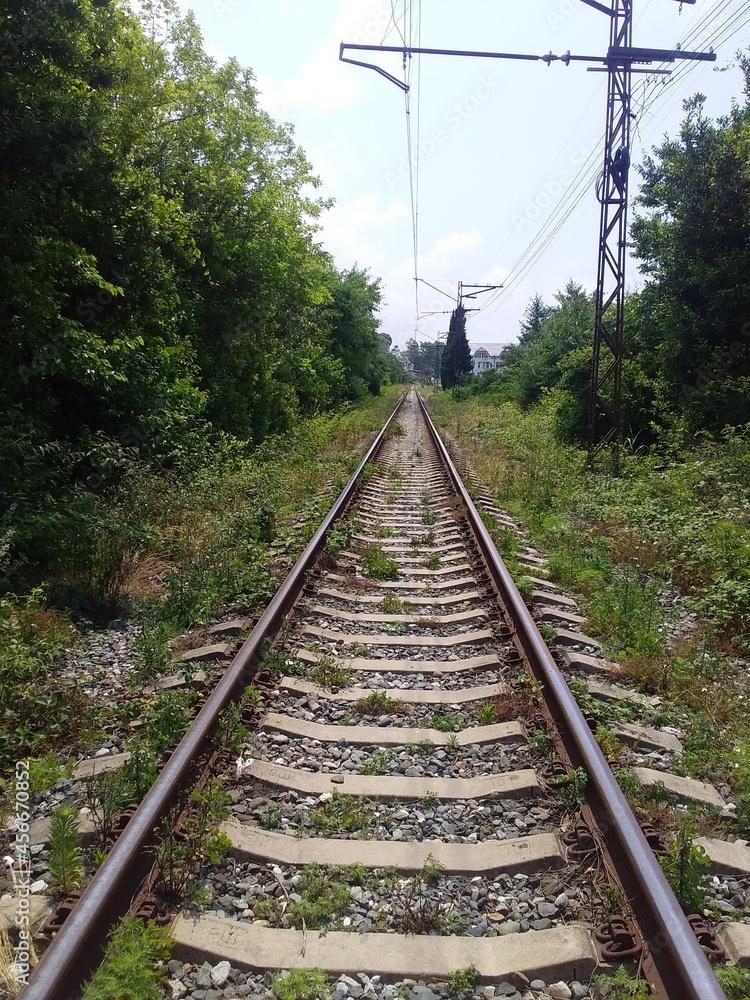 railway in the countryside railway in the countryside