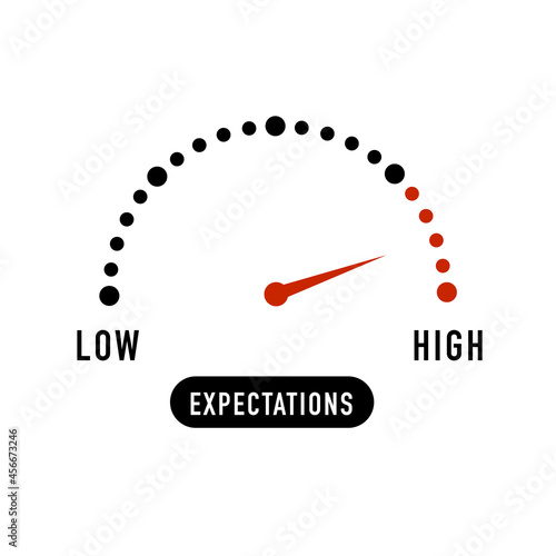 monitoring scale on white background