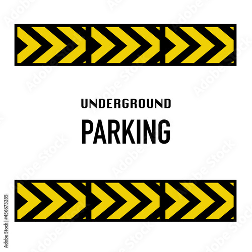 underground parking garage sign