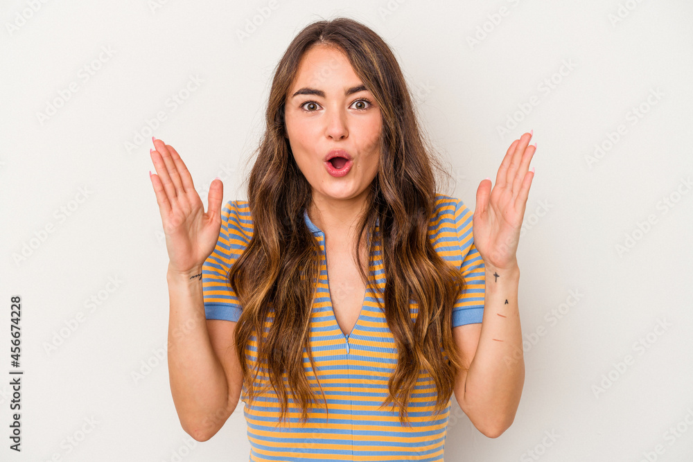 Young caucasian woman isolated on white background having an idea, inspiration concept. Young caucasian woman isolated on white background having an idea, inspiration concept.